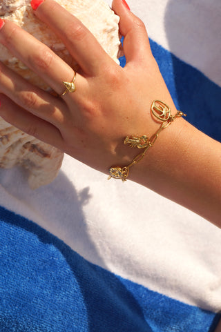 Palmtree Lobster Charms - Bracelet