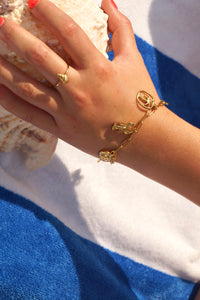 Palmtree Lobster Charms - Bracelet