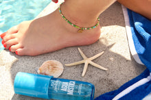 Load image into Gallery viewer, Green Pearlies Fish Charm - Ankle Bracelet
