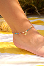 Load image into Gallery viewer, Rainbow Pearl Bollie Flower - Ankle Bracelet

