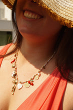 Load image into Gallery viewer, White Cord Big Bow Flower Charms - Necklace
