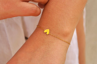 Yellow Color Heart - Bracelet