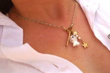 Load image into Gallery viewer, White Cord Fish Sea Charms- Necklace
