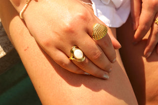 Marble Oval Treasure - Ring