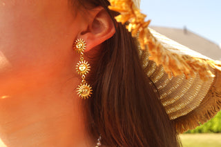 Triple Smiley Sunnies - Earrings