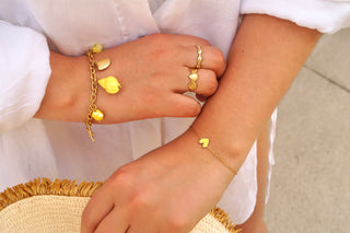 Yellow Beach Charms - Bracelet