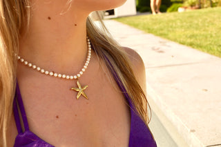 Pearly Starfish - Necklace