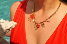 Load image into Gallery viewer, Red Heart Bow Charms - Necklace
