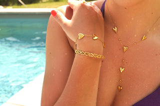 Small Hearts Bangle - Bracelet