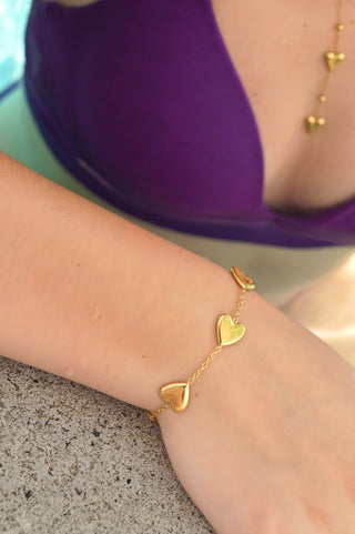 Chunky Hearts - Bracelet