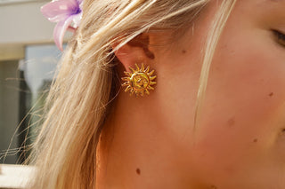 Happy Smiley Sun - Earrings