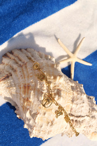 Palmtree Lobster Charms - Bracelet