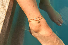 Load image into Gallery viewer, Blue Pearlies Starfish Charm - Ankle Bracelet
