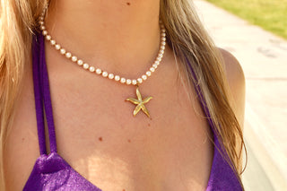 Pearly Starfish - Necklace