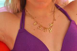 Palmtree Lobster Charms - Necklace