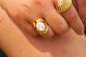 Marble Oval Treasure - Ring