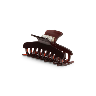 Dark Brown Lea Chocolate Fondant Big - Hairclip