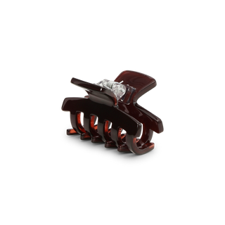 Dark Brown Lea Chocolate Fondant Mini - Hairclip