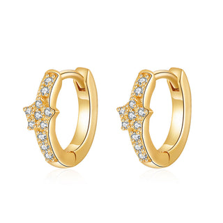 Cute Diamond Stars - Earrings