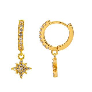Zircona Stars - Earrings