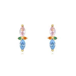 Rainbow Elegance Stud - Earrings