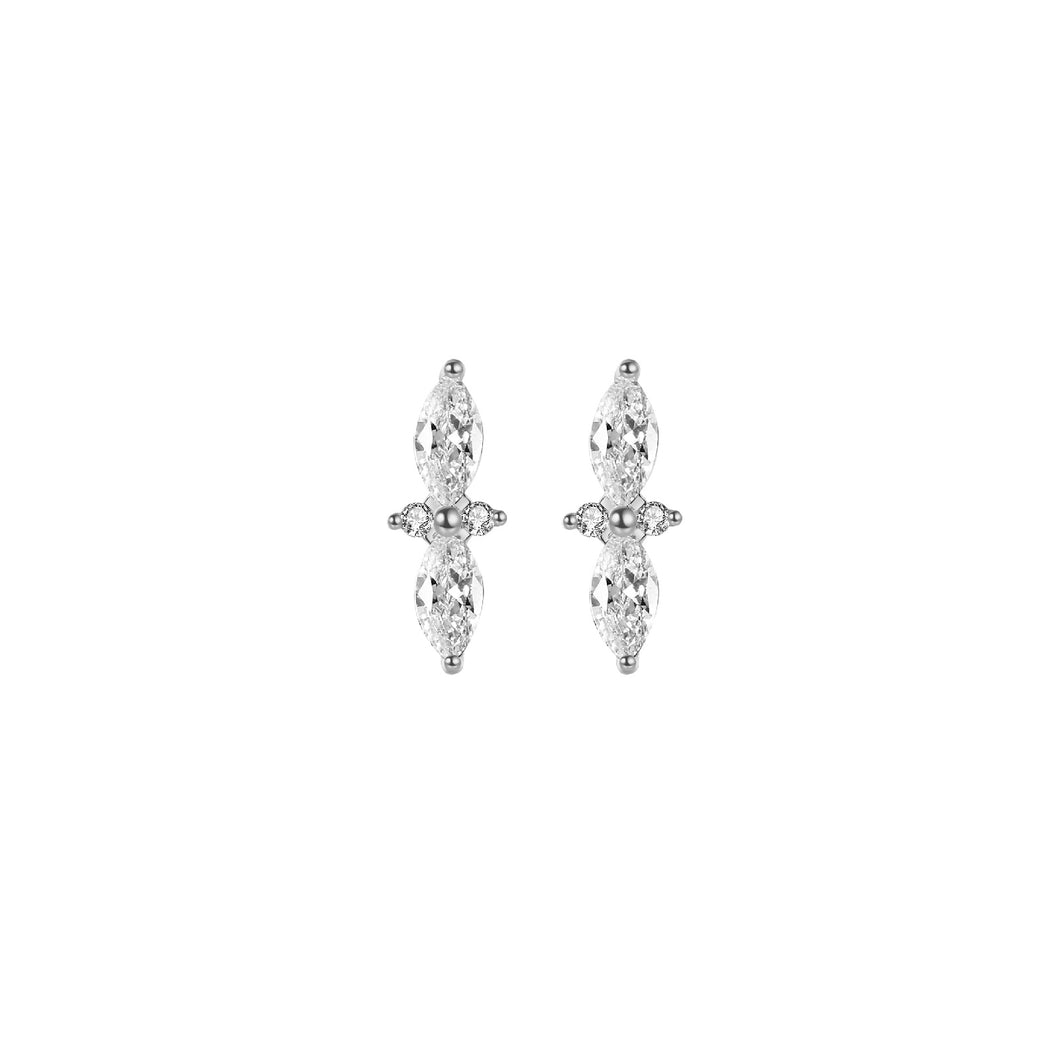 Silver Elegance Stud - Earrings