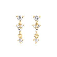 Load image into Gallery viewer, Triple Diamond - Earrings
