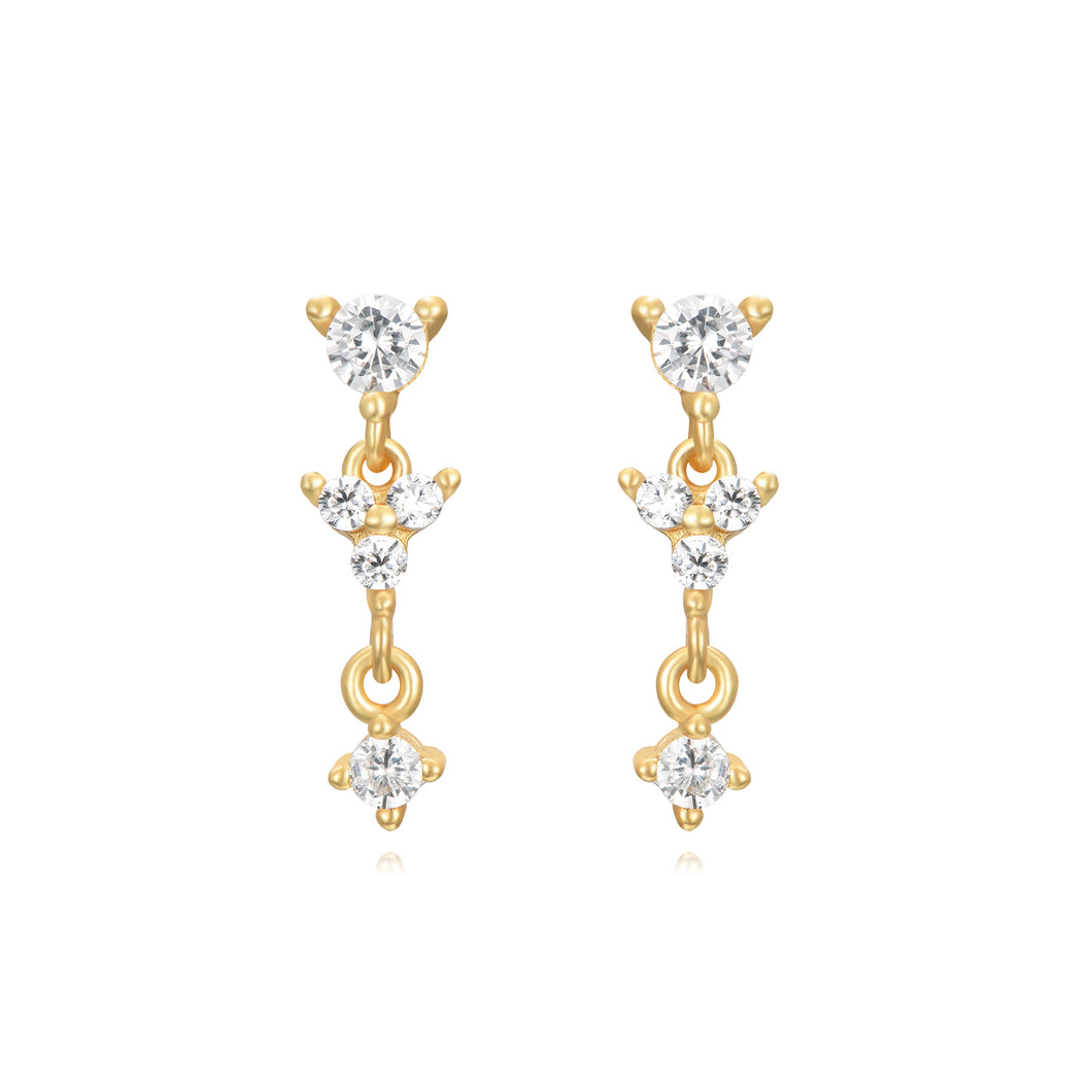Triple Diamond - Earrings