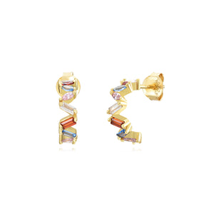 Serrated Rainbow - Earrings