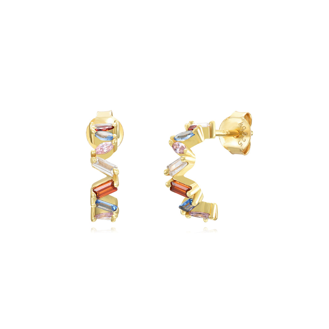 Serrated Rainbow - Earrings