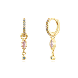 Blue & Pink Lisanne Diamonds - Earrings