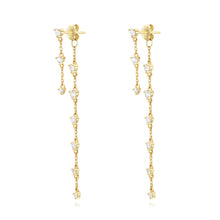 Load image into Gallery viewer, Long Shimmer Diamonds - Earrings
