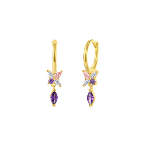 Purple Classy - Earrings