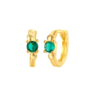 Mini Green Diamond - Earrings