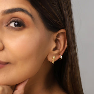 Mini Green Diamond - Earrings