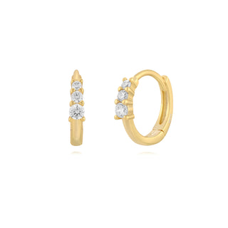 Triple Mini Diamonds - Earrings
