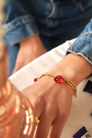 Funky Strawberry Charms - Bracelet