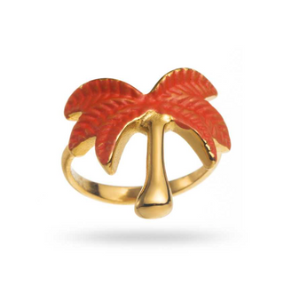 Red Palmtree - Ring