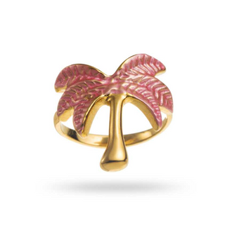 Pink Palmtree - Ring