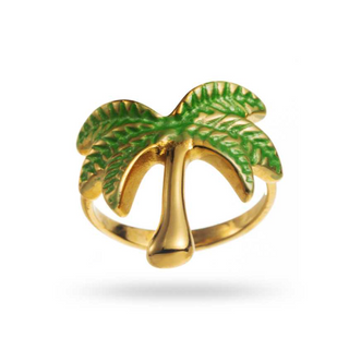 Green Palmtree - Ring