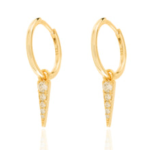 Load image into Gallery viewer, Triangle Diamonds - Earrings
