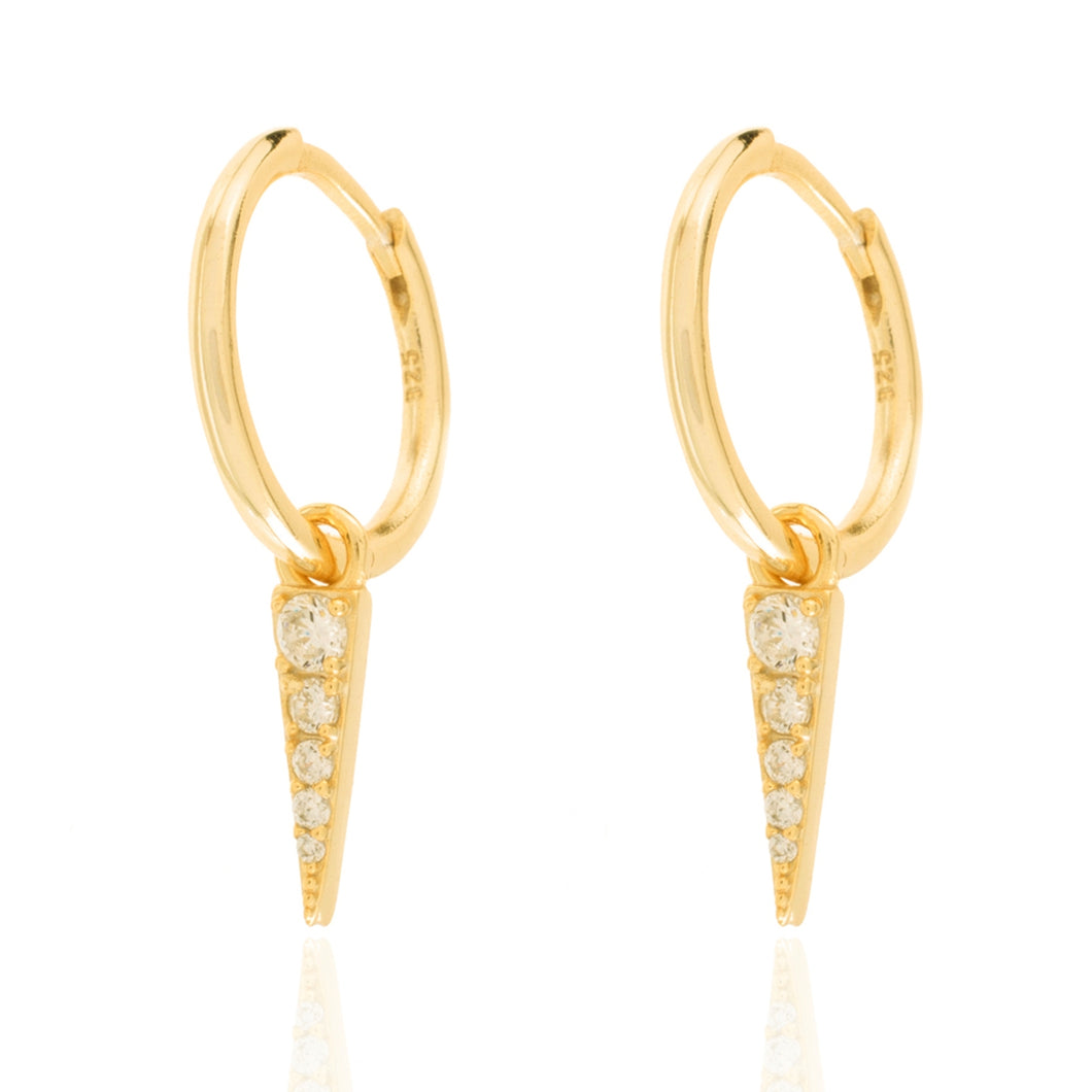 Triangle Diamonds - Earrings