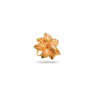 Orange Aya Flower - Ring
