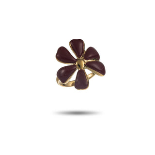 Red Winter Flower - Ring