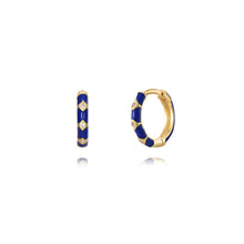 Load image into Gallery viewer, Blue Detail - Earrings
