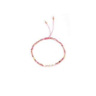 Pink, White & Golden Pearls - Bracelet