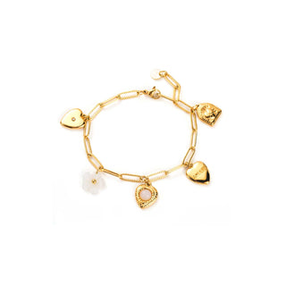 White Pearly Amour - Bracelet