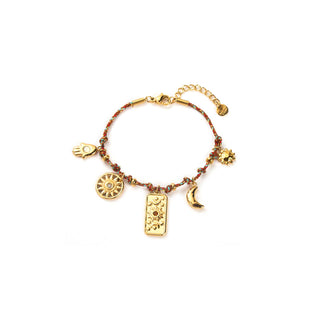 Brown Astro Charms  - Bracelet