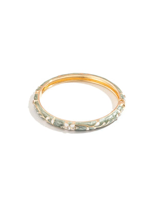 Kaki Flower Bangle - Bracelet