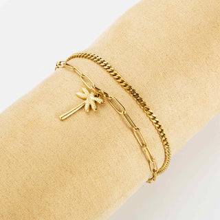 Palm Tree Chain (2 in 1) - Bracelet